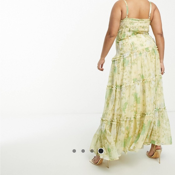 ASOS DESIGN Curve knot front cut out maxi slip dress - Picture 4 of 13